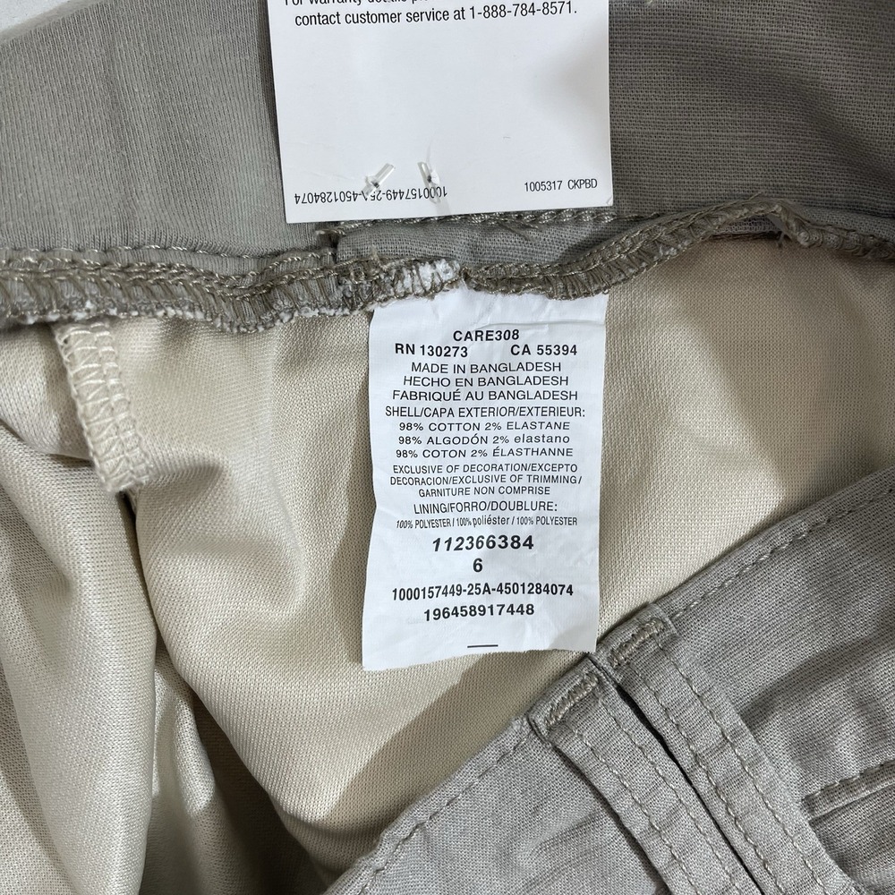 Lee Athletic Skort Mushroom Size 6 Comfort Waistband Pockets Stretch Shorts - Picture 9 of 12